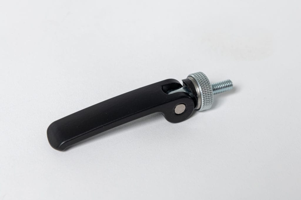 Exzenterspanner Orange – 63 Mm Länge, Starre Auflagescheibe, M5 Innengewinde, Zink-Druckguss Mit Epoxidharz-Beschichtung